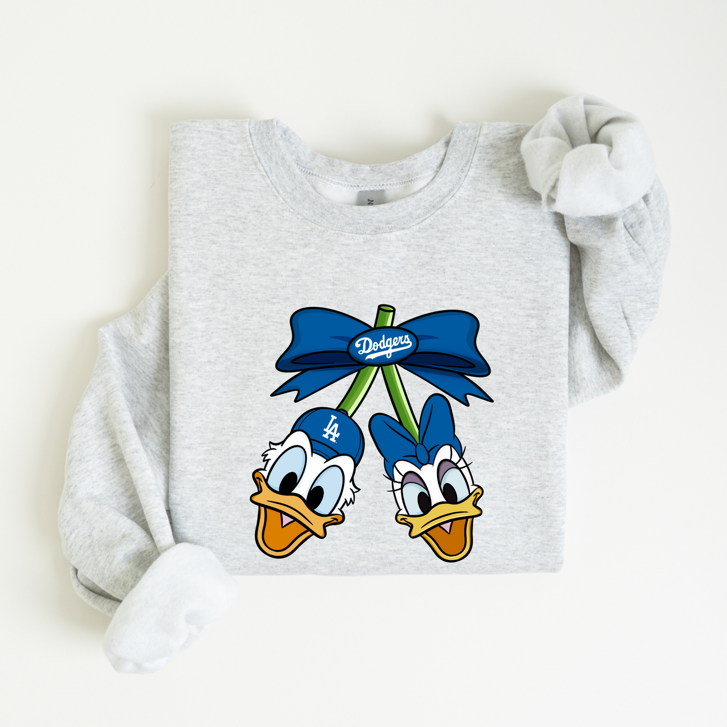 Adult Donald & Daisy Dodger Cherries Graphic Sweater