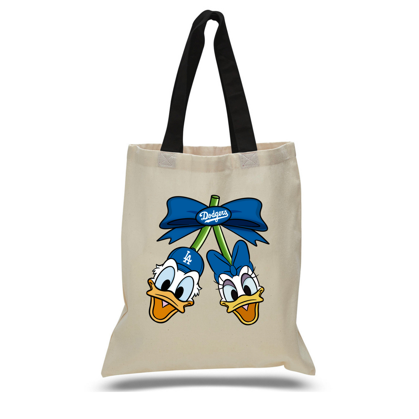 Donald & Daisy Cherries Dodgers Tote bag