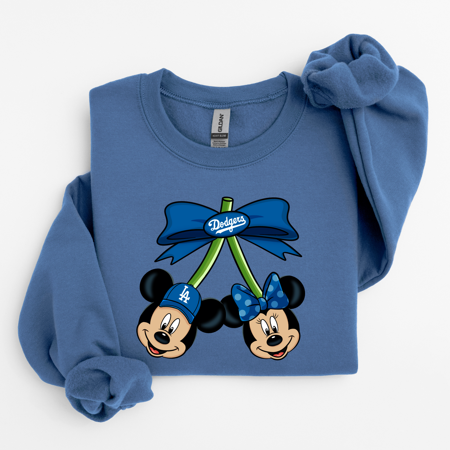 Adult Mickey & Minnie Dodger Cherries Graphic Sweater