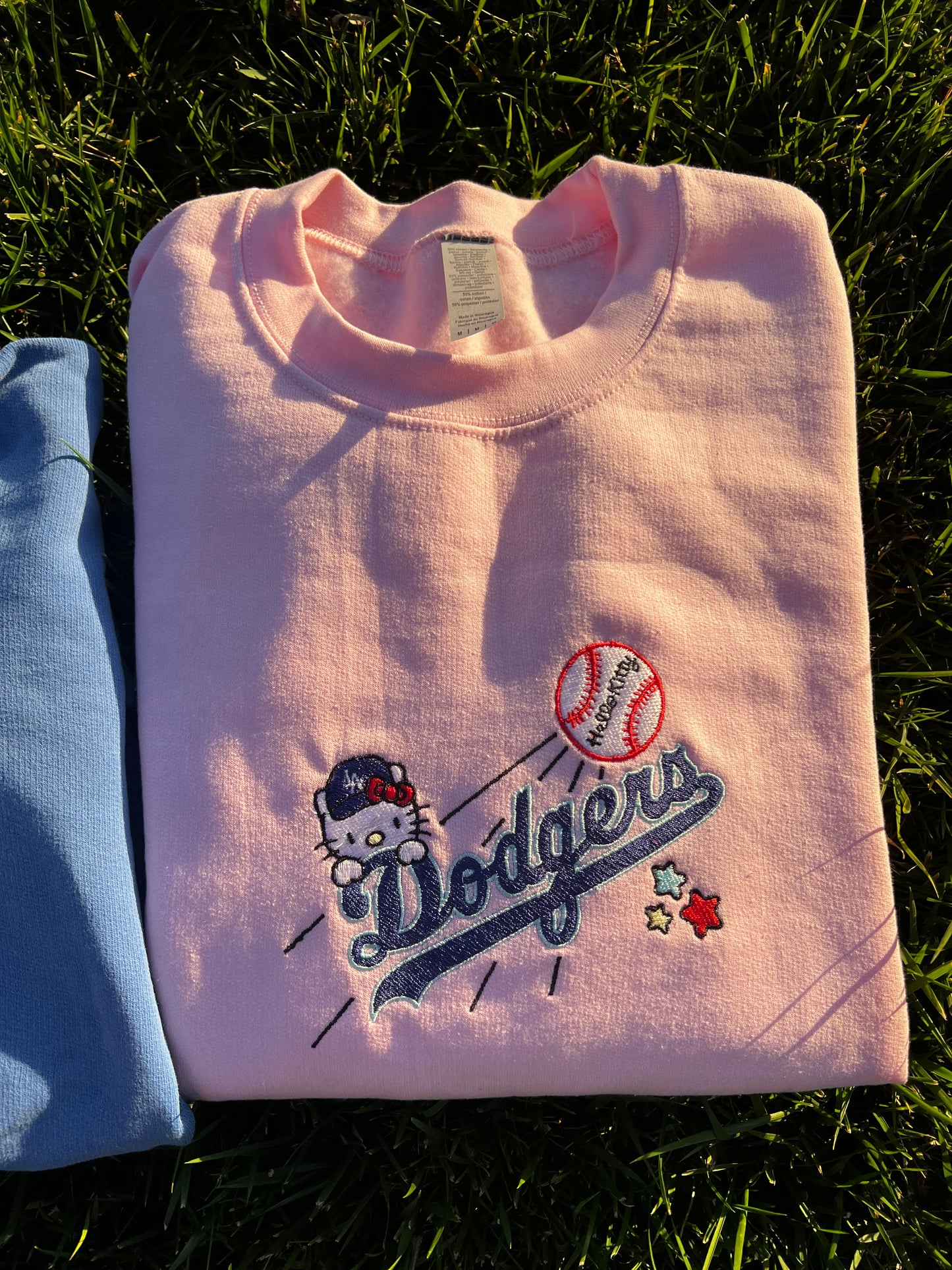 Adult Kitty Dodgers Crewneck Sweater