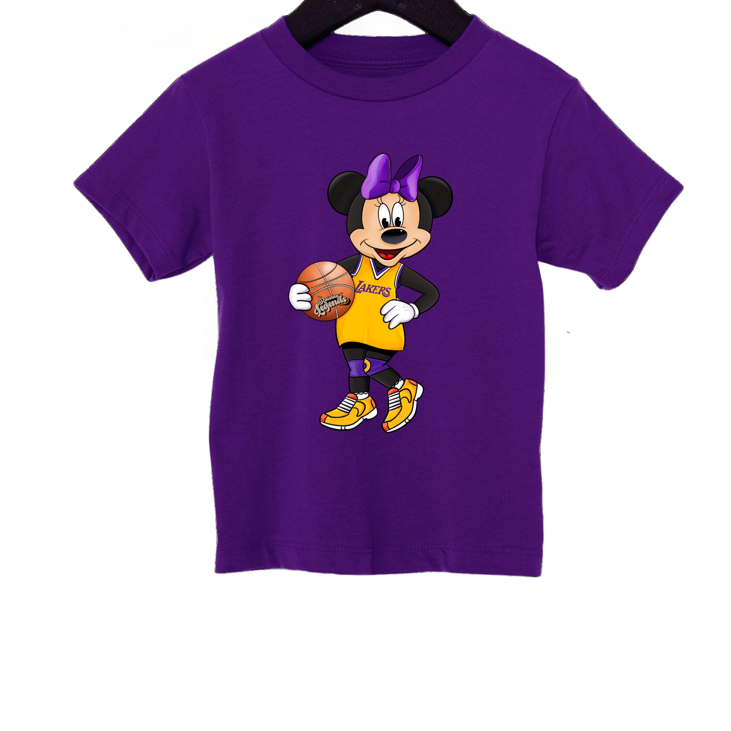 Kids Minnie Lakers Graphic T-shirts