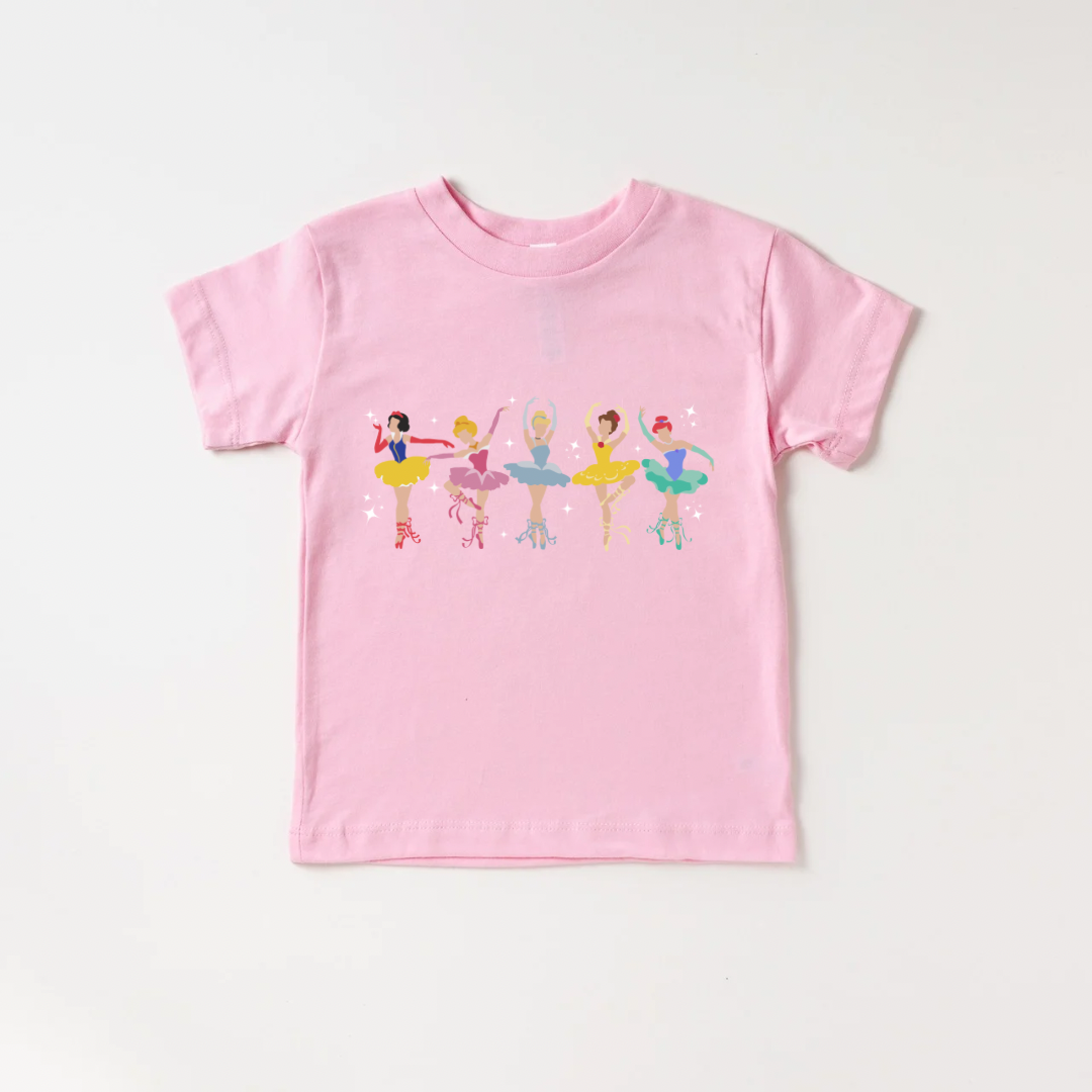 Girls Ballerina Princess Shirt pink