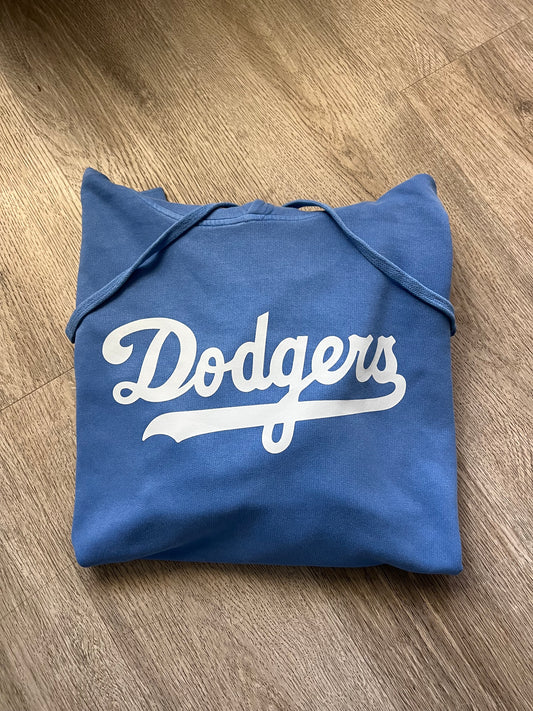 Adult Vintage Dodgers Hoodie  Sweater