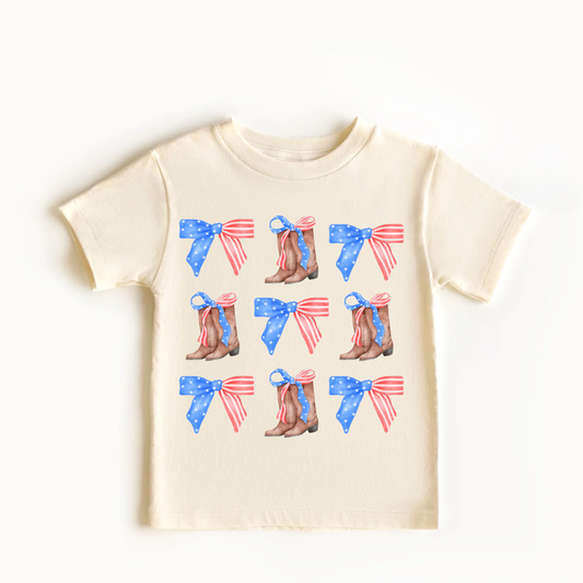 Kids Boots and Bows shirt