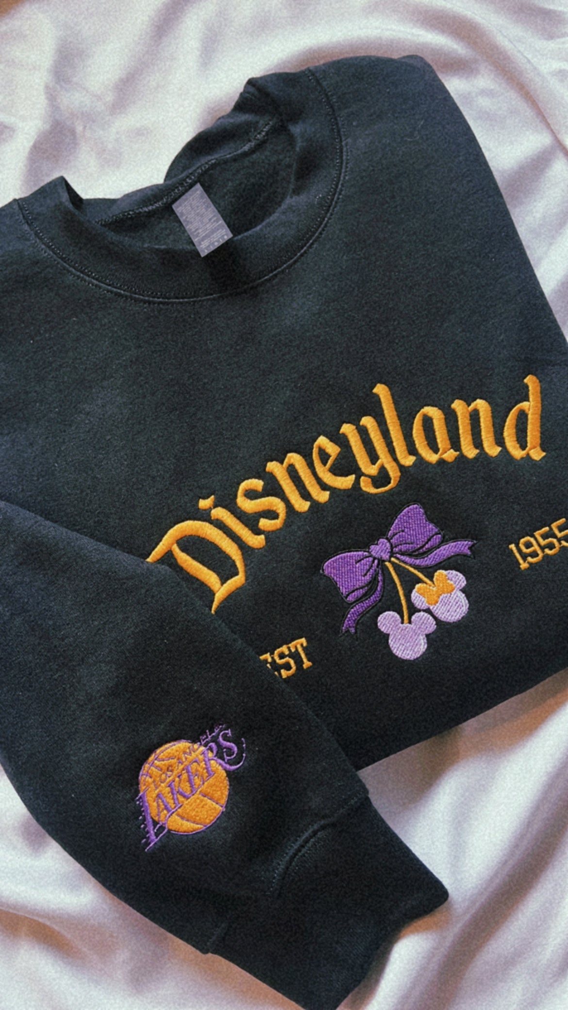 Youth Embroidered Lakers Disneyland Sweater