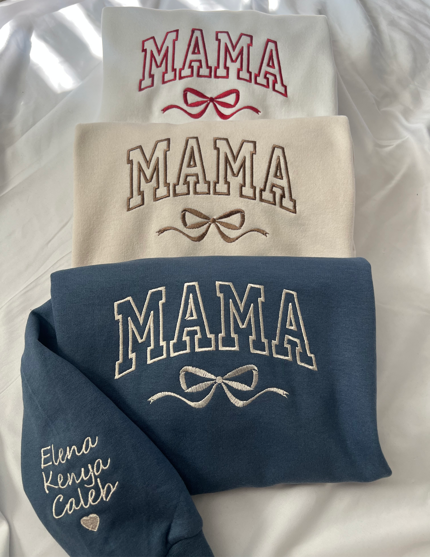 Embroidered Mama Sweaters Personalized