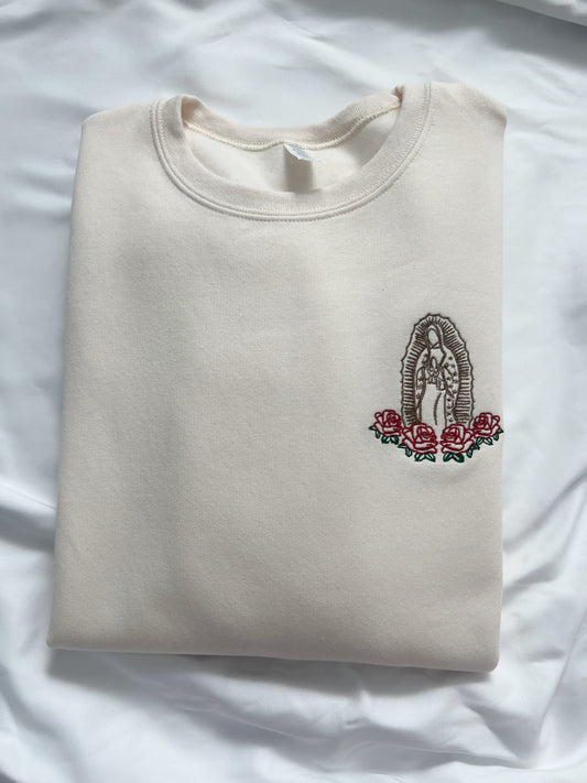 Adult Virgencita Embroidered Sweater