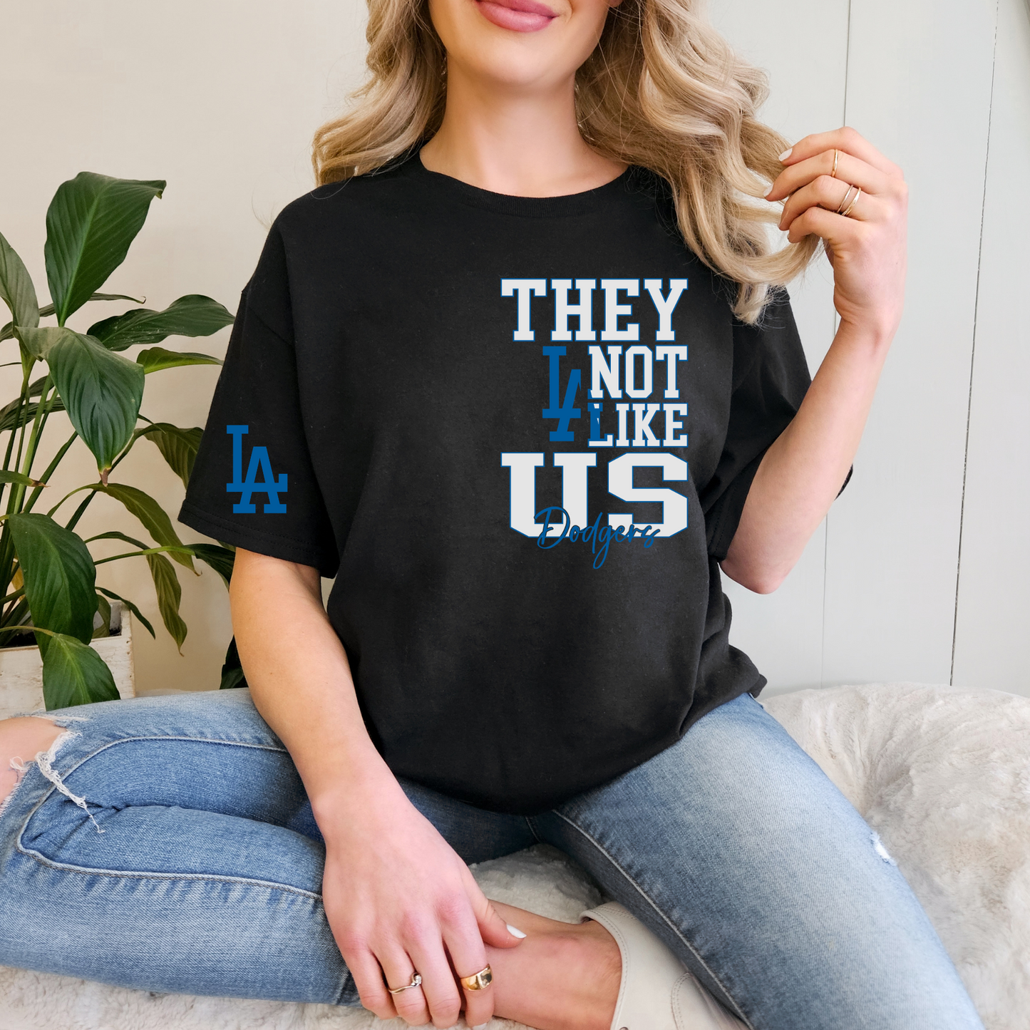 Adult They Not Like Us Dodgers Shirt