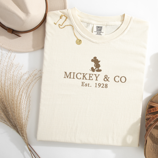 Adult Embroidered Mickey & Co Shirt