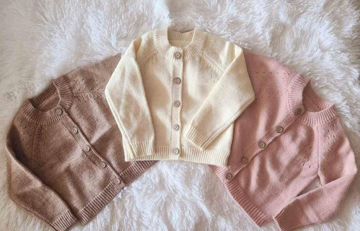 Personalized Embroidered Name Baby Cardigans